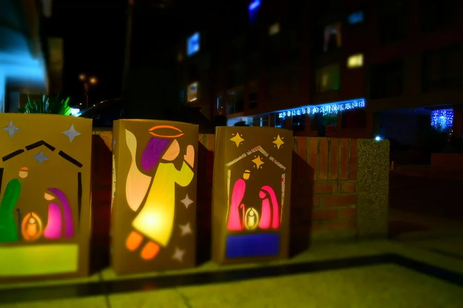 De nacht van de kaarsjes - Las velitas - traditie in Colombia