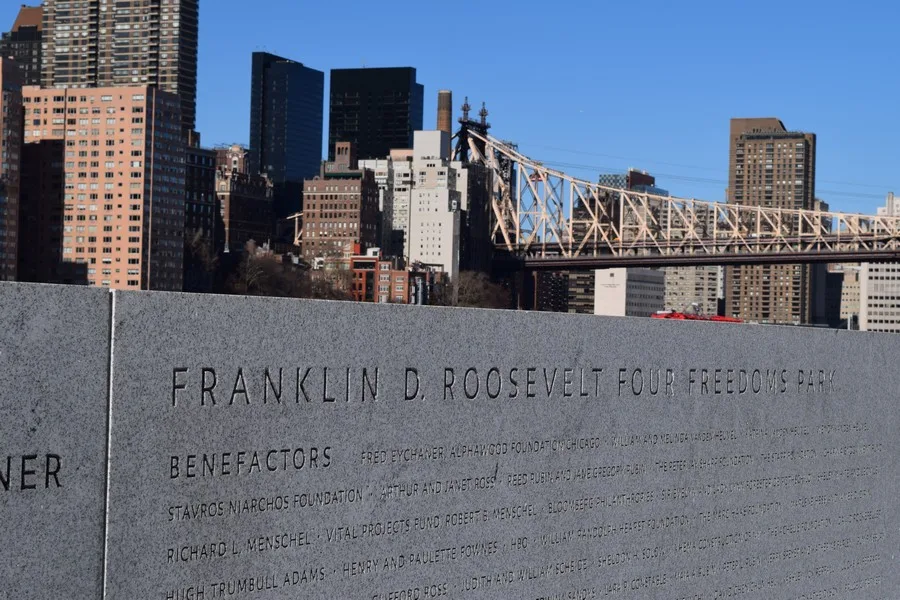Parken in New York - Franklin D. Roosevelt