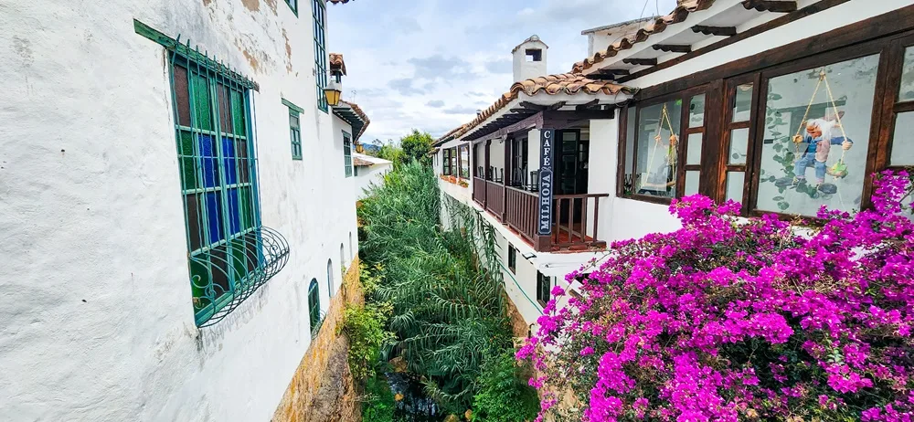 Straatje in Villa de Leyva Colombia