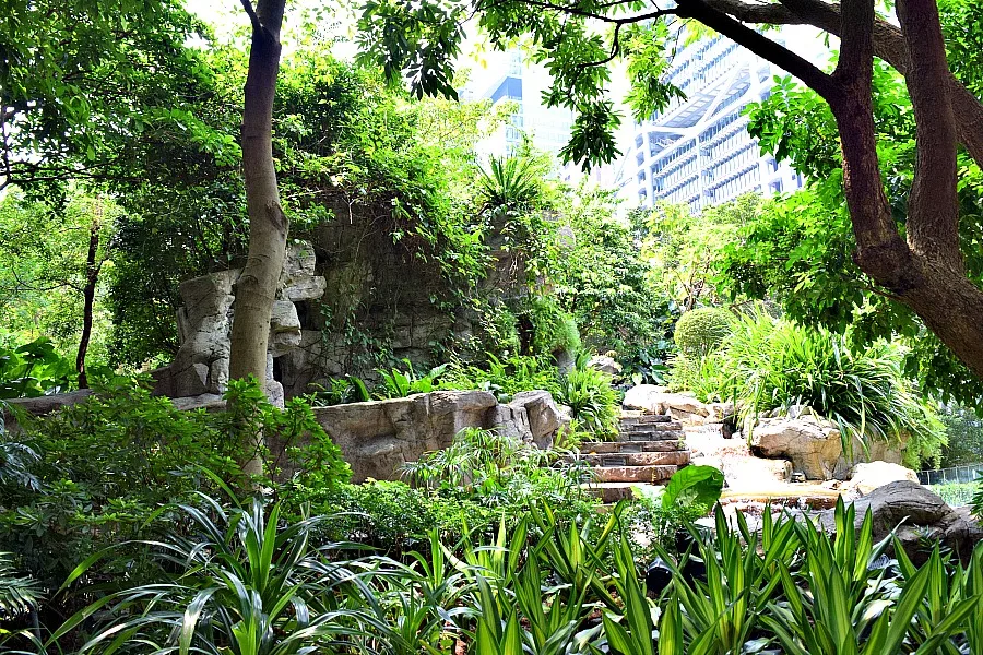 Cheung Kong Park - parken in Hongkong