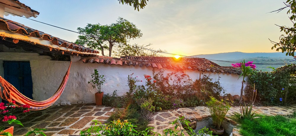Seeing sunrise in Barichara