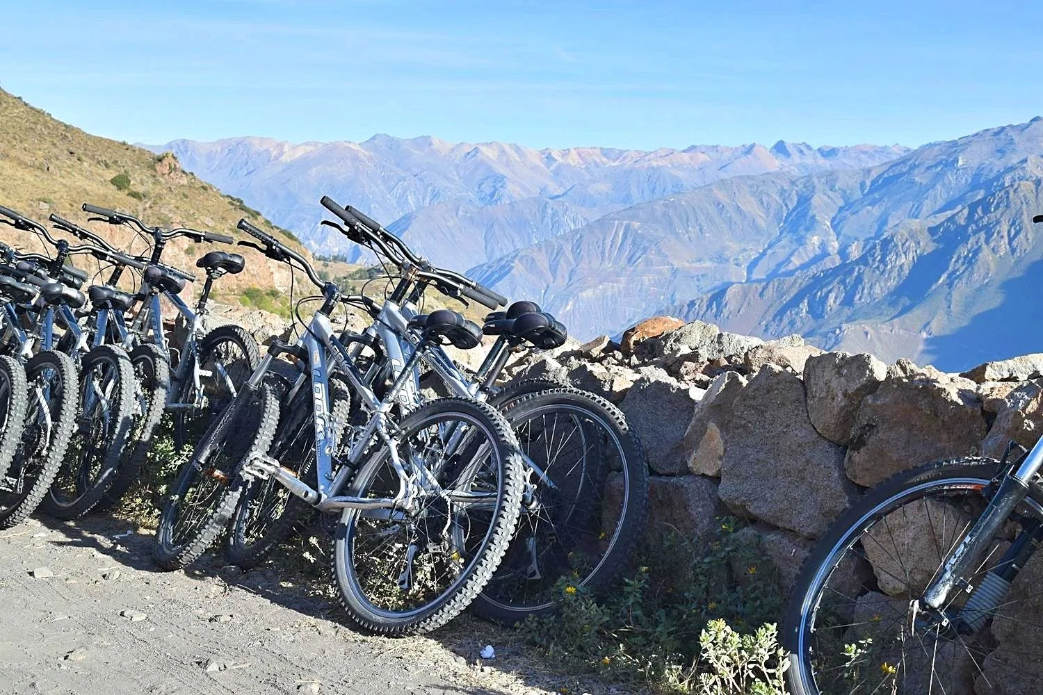 Fietsen in de Colca Canyon Peru
