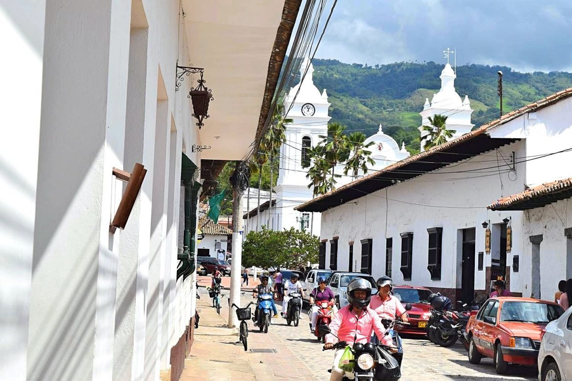 Witte dorp Colombia Guaduas