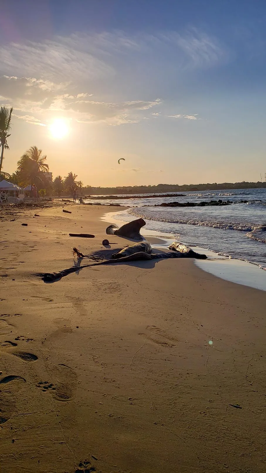 Zonsondergang strandvakantie Colombia