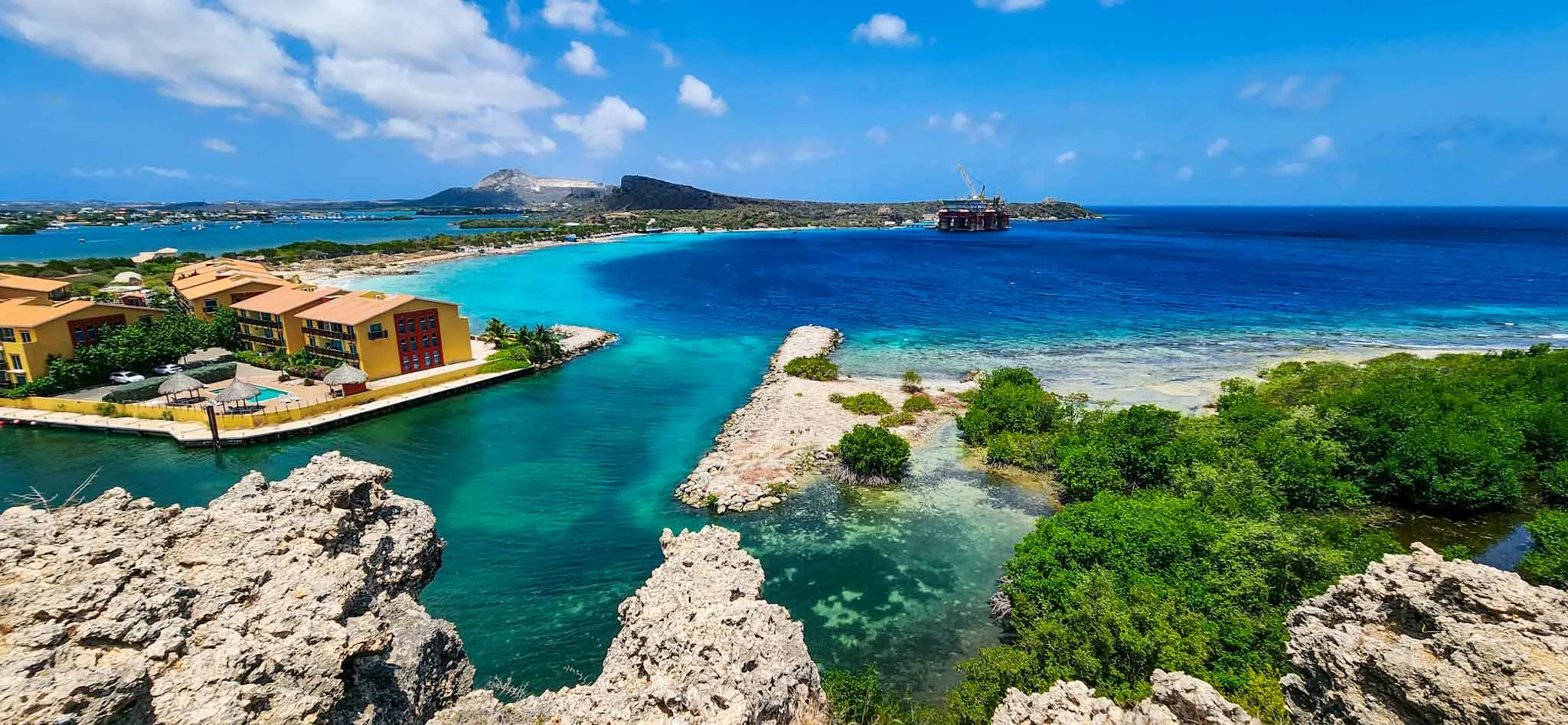 Mooie uitzichten op Curacao