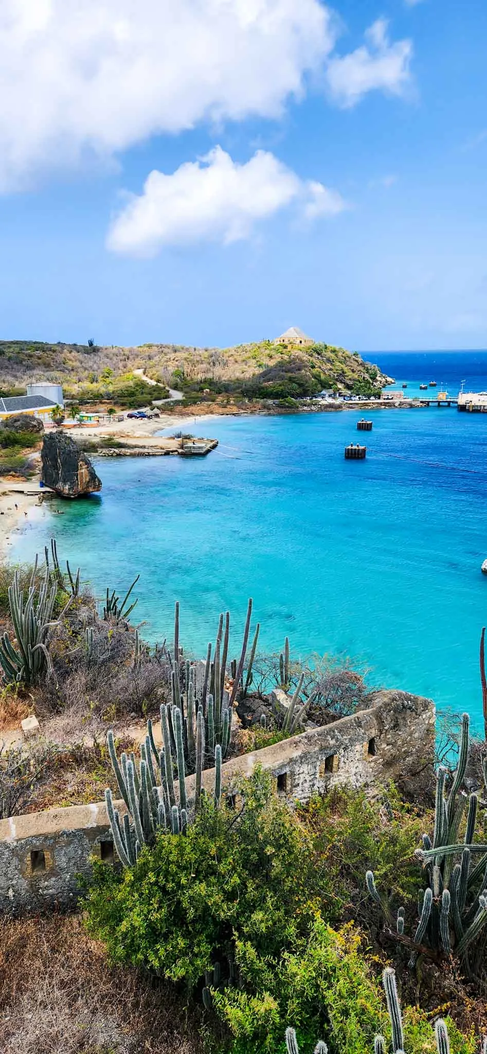 Uitzicht Caracas Baai Curacao
