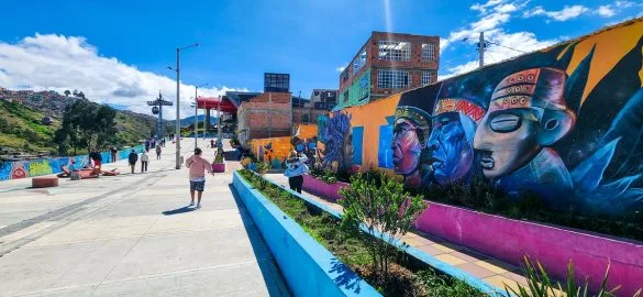 Met de kabelbaan naar street art Bogotá