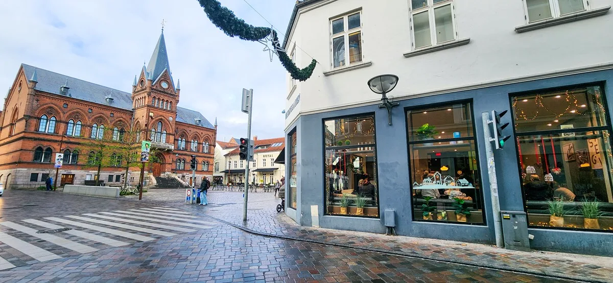 Waar lunchen in Vejle Denemarken
