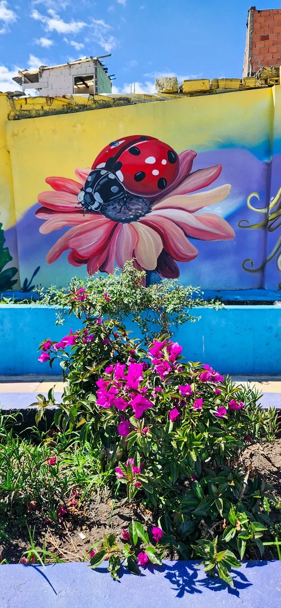 Waar mooiste street art in Bogotá