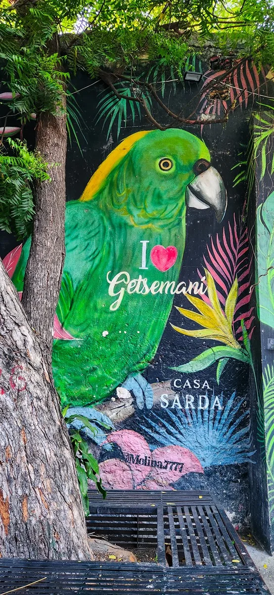 Street art in Getsemani